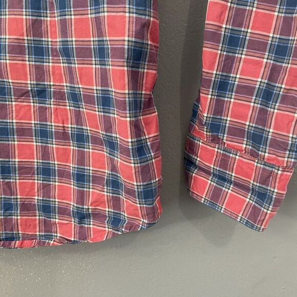 USPA US Polo Assn. Denim Co Shirt Mens XL Long Sleeve Red Plaid Button Up Casual - Picture 11 of 12